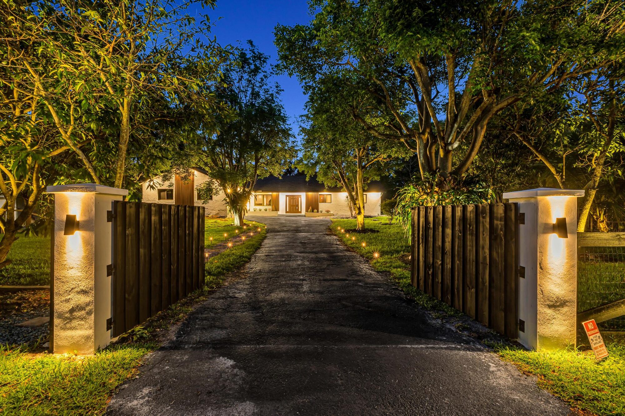 A WOW Haus property at twilight